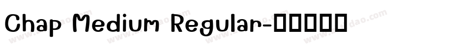 Chap Medium Regular字体转换
